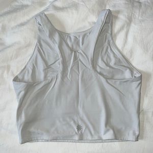 White athleta crop top